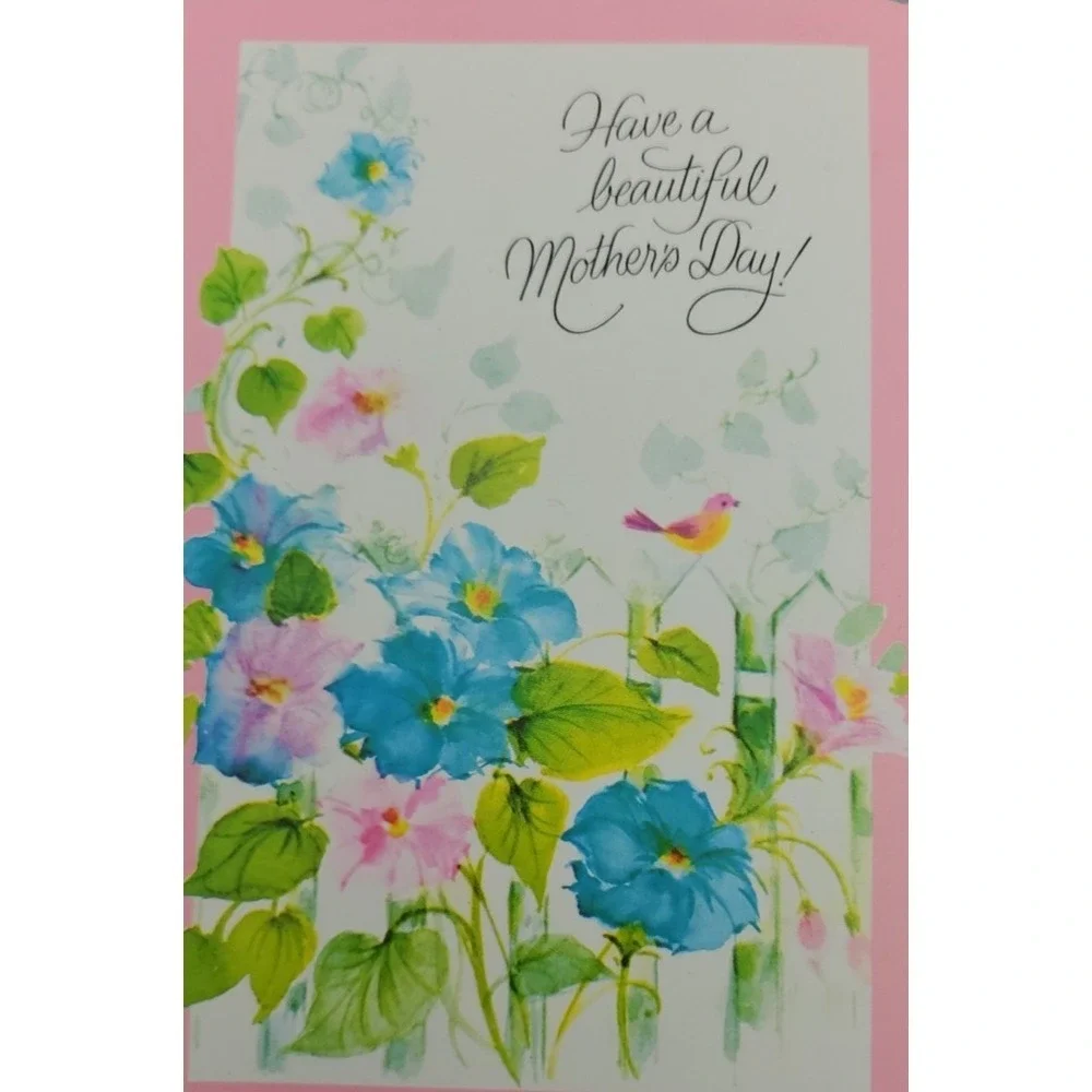 4 Old Used Vtg Greeting Card Fronts for Crafting Mother Grandmother Thanksgiving
